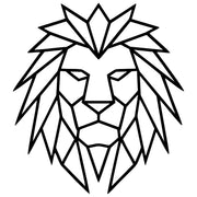 Geometric Lion Head DXF File – CNC Cutting Design | AWLION802