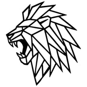 Geometric Lion Head DXF File – CNC Cutting Design | AWLION804