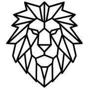 Geometric Lion Head DXF File – CNC Cutting Design | AWLION814