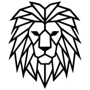Geometric Lion Head DXF File – CNC Cutting Design | AWLION824