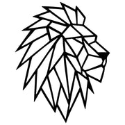 Geometric Lion Head DXF File – CNC Cutting Design | AWLION827