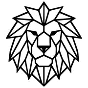 Geometric Lion Head DXF File – CNC Cutting Design | AWLION830