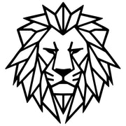 Geometric Lion Head DXF File – CNC Cutting Design | AWLION832