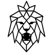 Geometric Lion Head DXF File – CNC Cutting Design | AWLION846