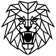 Geometric Lion Head DXF File – CNC Cutting Design | AWLION848