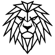 Geometric Lion Head DXF File – CNC Cutting Design | AWLION856