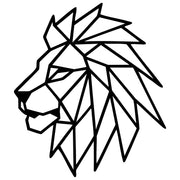 Geometric Lion Head DXF File – CNC Cutting Design | AWLION862
