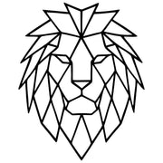 Geometric Lion Head DXF File – CNC Cutting Design | AWLION880