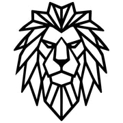 Geometric Lion Head DXF File – CNC Cutting Design | AWLION885