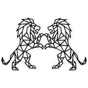 Geometric Lions DXF File – CNC Cutting Design | AWLION671