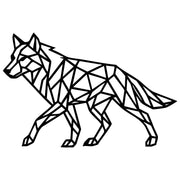 Geometric Wolf DXF File – CNC Cutting Design | AWWOLF266
