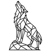 Geometric Wolf DXF File – CNC Cutting Design | AWWOLF267