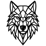 Geometric Wolf Head DXF File – CNC Cutting Design | AWWOLF255