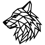 Geometric Wolf Head DXF File – CNC Cutting Design | AWWOLF257