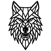 Geometric Wolf Head DXF File – CNC Cutting Design | AWWOLF259