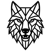 Geometric Wolf Head DXF File – CNC Cutting Design | AWWOLF262