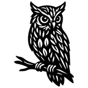 Great Horned Owl DXF File – CNC Cutting Design | ABOWL129