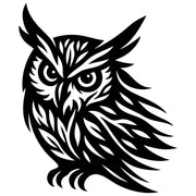 Great Horned Owl DXF File – CNC Cutting Design | ABOWL139