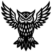 Great Horned Owl DXF File – CNC Cutting Design | ABOWL144