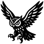 Great Horned Owl DXF File – CNC Cutting Design | ABOWL145