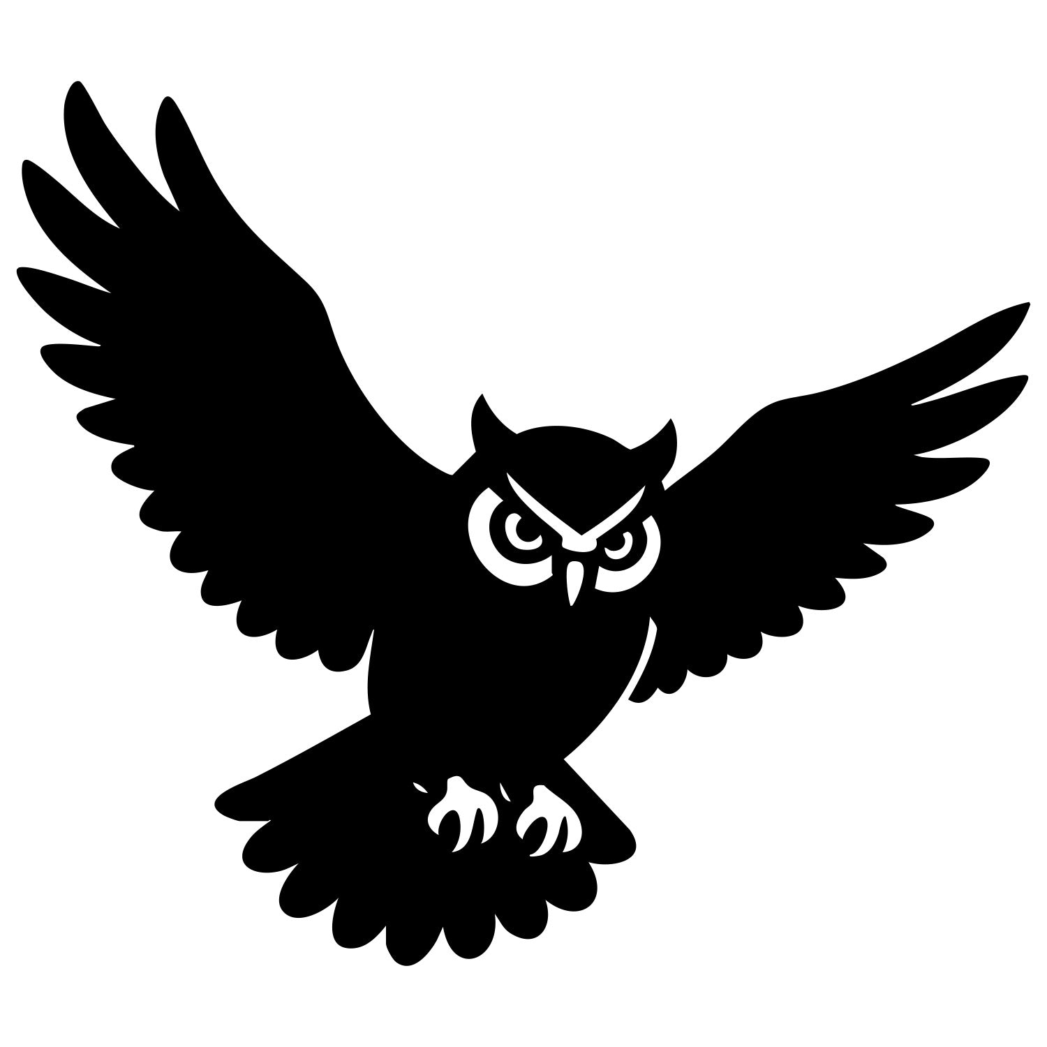 Great Horned Owl DXF File – CNC Cutting Design | ABOWL9