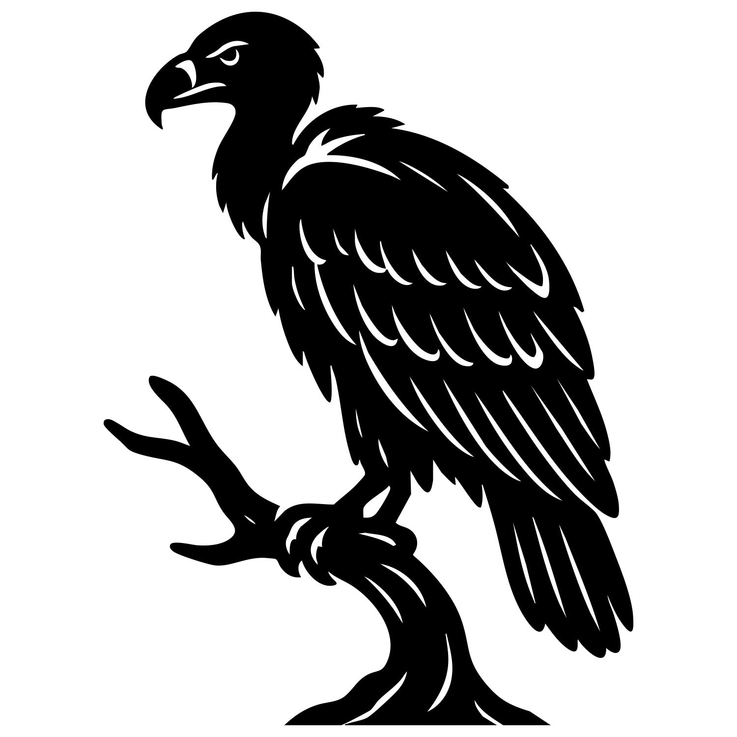 Griffon Vulture DXF File – CNC Cutting Design | ABVULTURE12