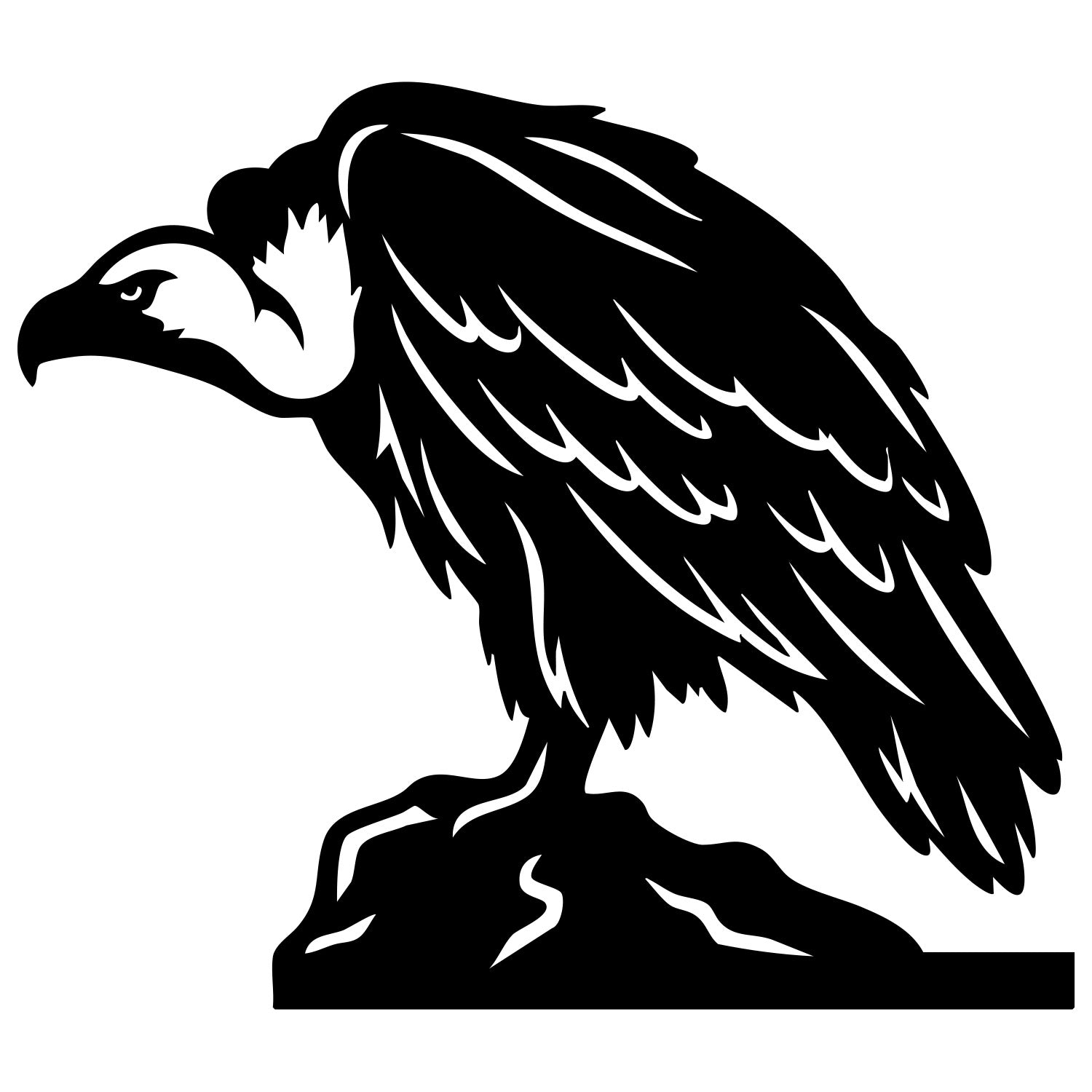Griffon Vulture DXF File – CNC Cutting Design | ABVULTURE6