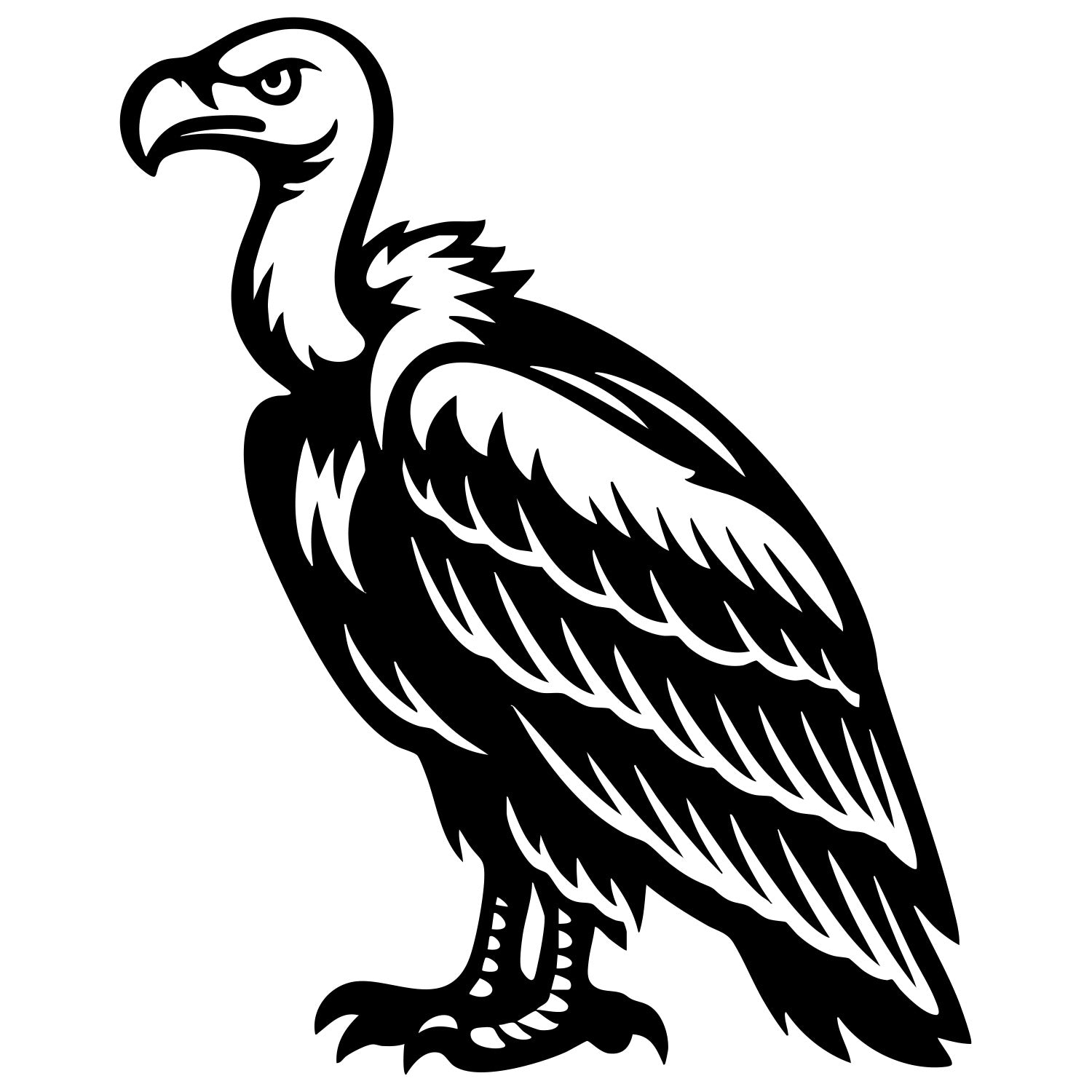 Griffon Vulture DXF File – CNC Cutting Design | ABVULTURE8