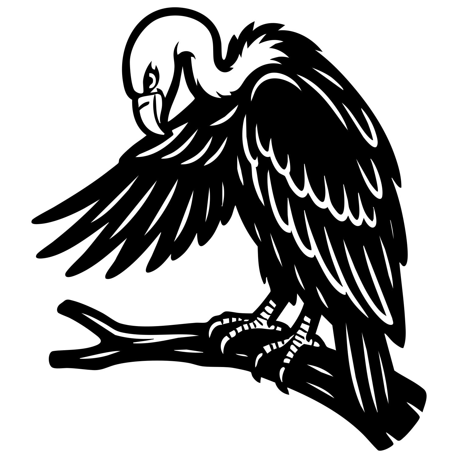 Griffon Vulture DXF File – CNC Cutting Design | ABVULTURE103