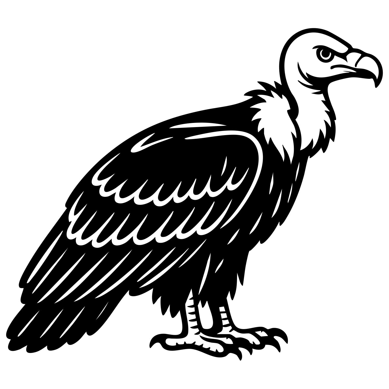 Griffon Vulture DXF File – CNC Cutting Design | ABVULTURE107