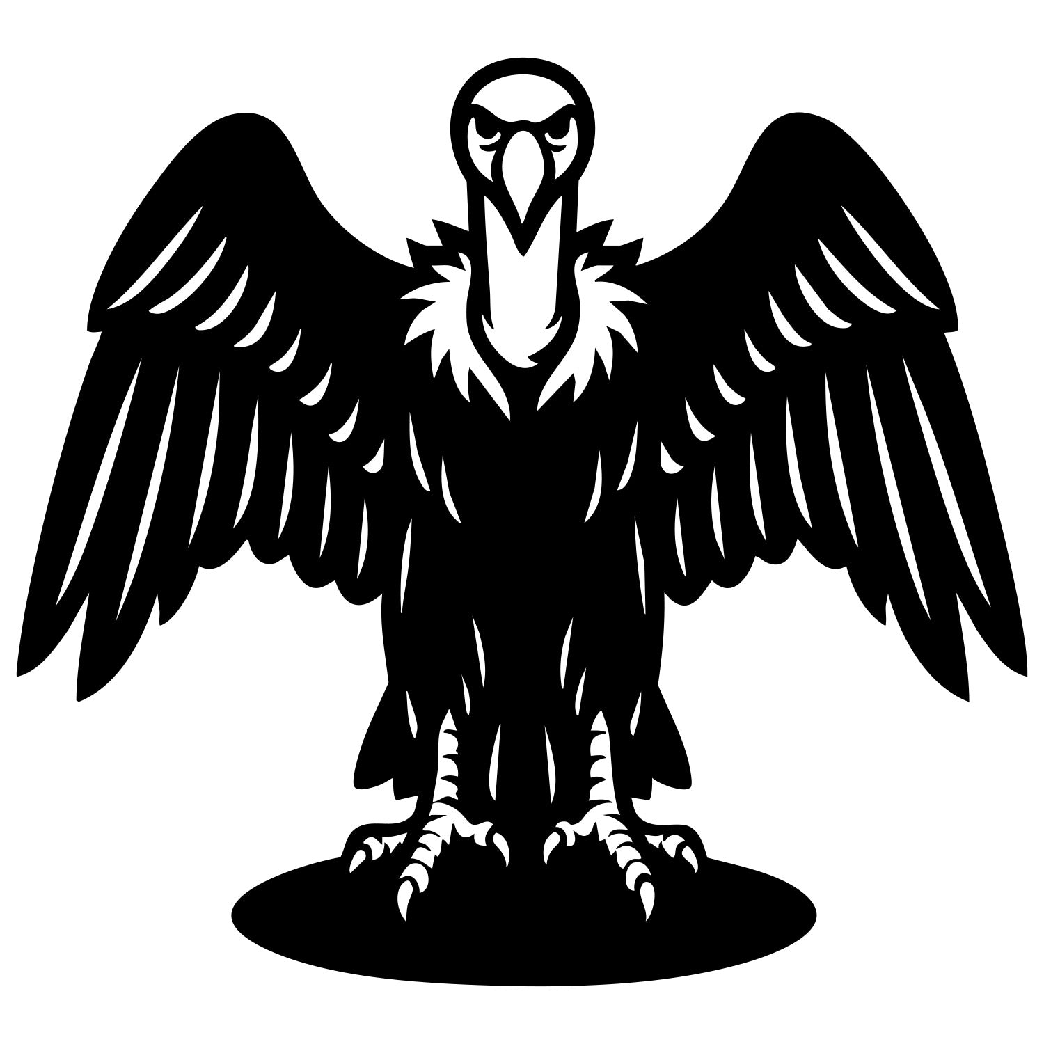 Griffon Vulture DXF File – CNC Cutting Design | ABVULTURE113