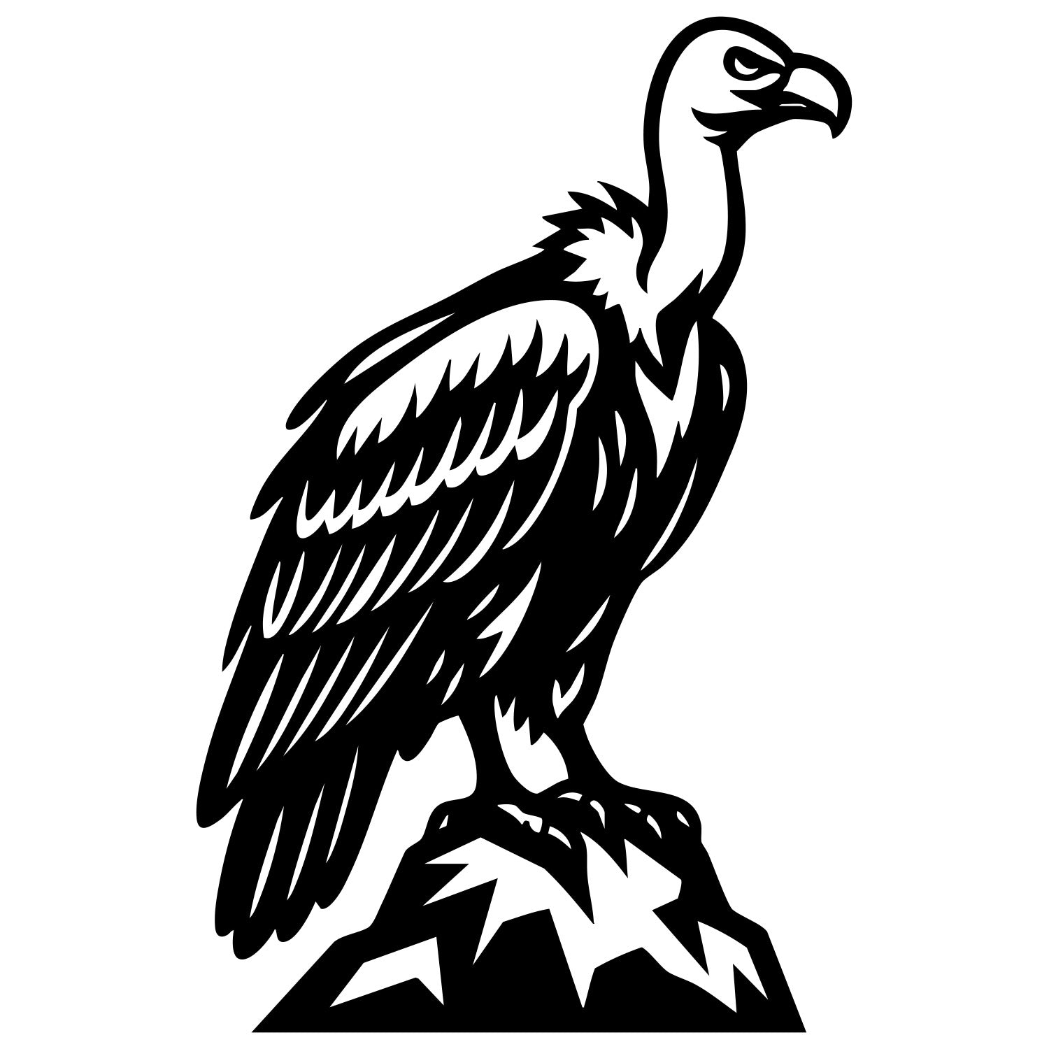 Griffon Vulture DXF File – CNC Cutting Design | ABVULTURE120