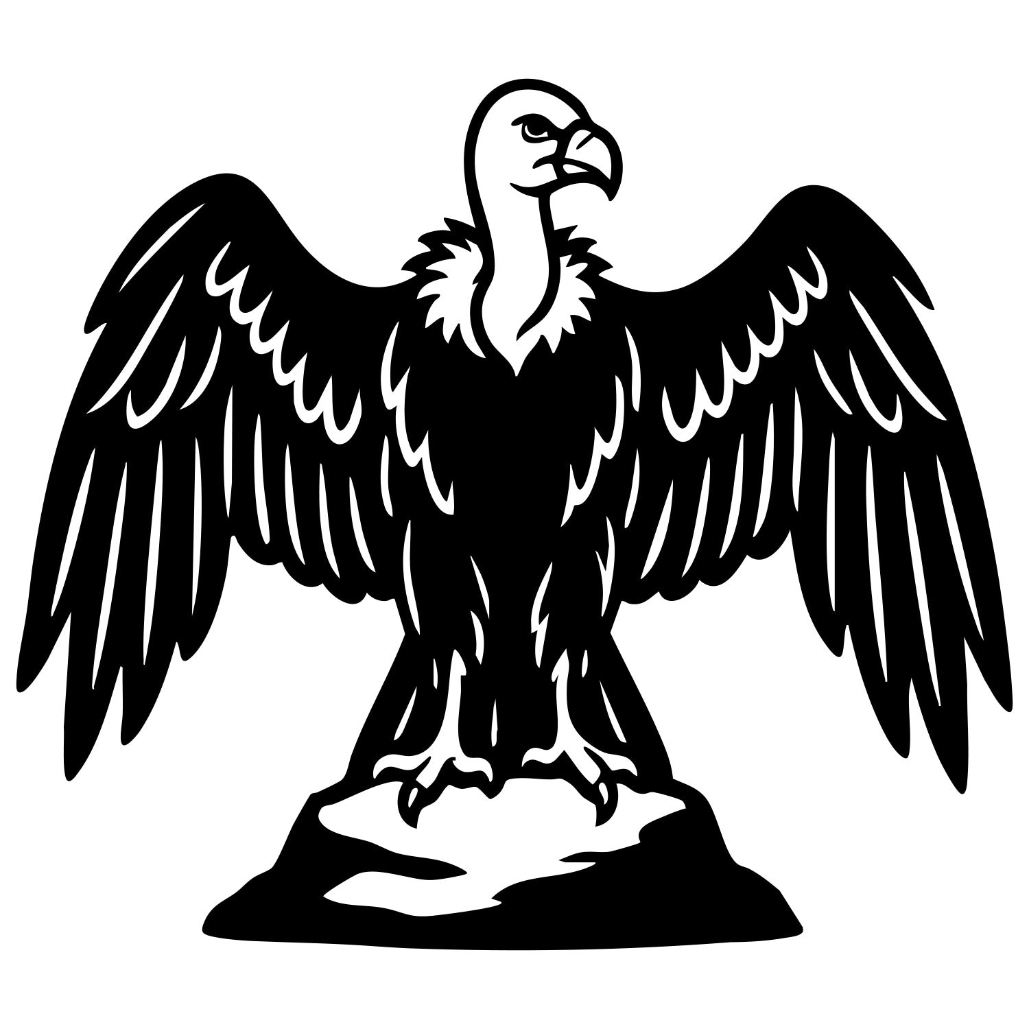 Griffon Vulture DXF File – CNC Cutting Design | ABVULTURE157