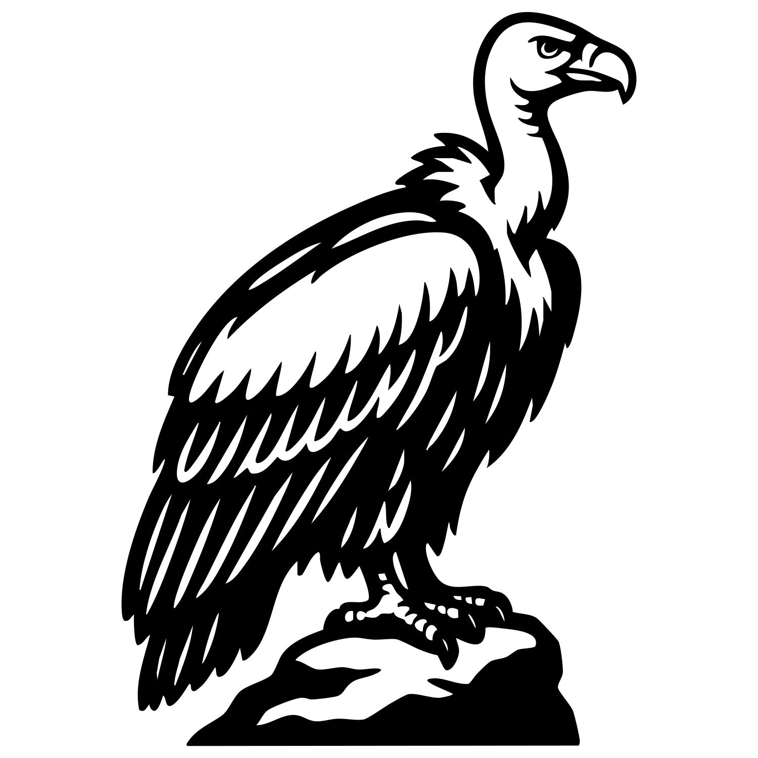 Griffon Vulture DXF File – CNC Cutting Design | ABVULTURE164