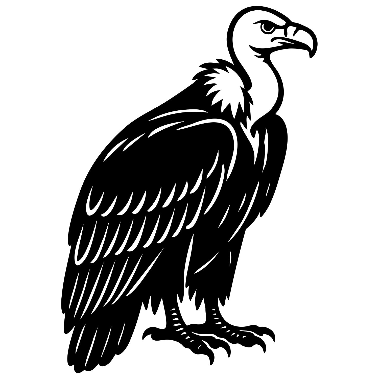 Griffon Vulture DXF File – CNC Cutting Design | ABVULTURE167