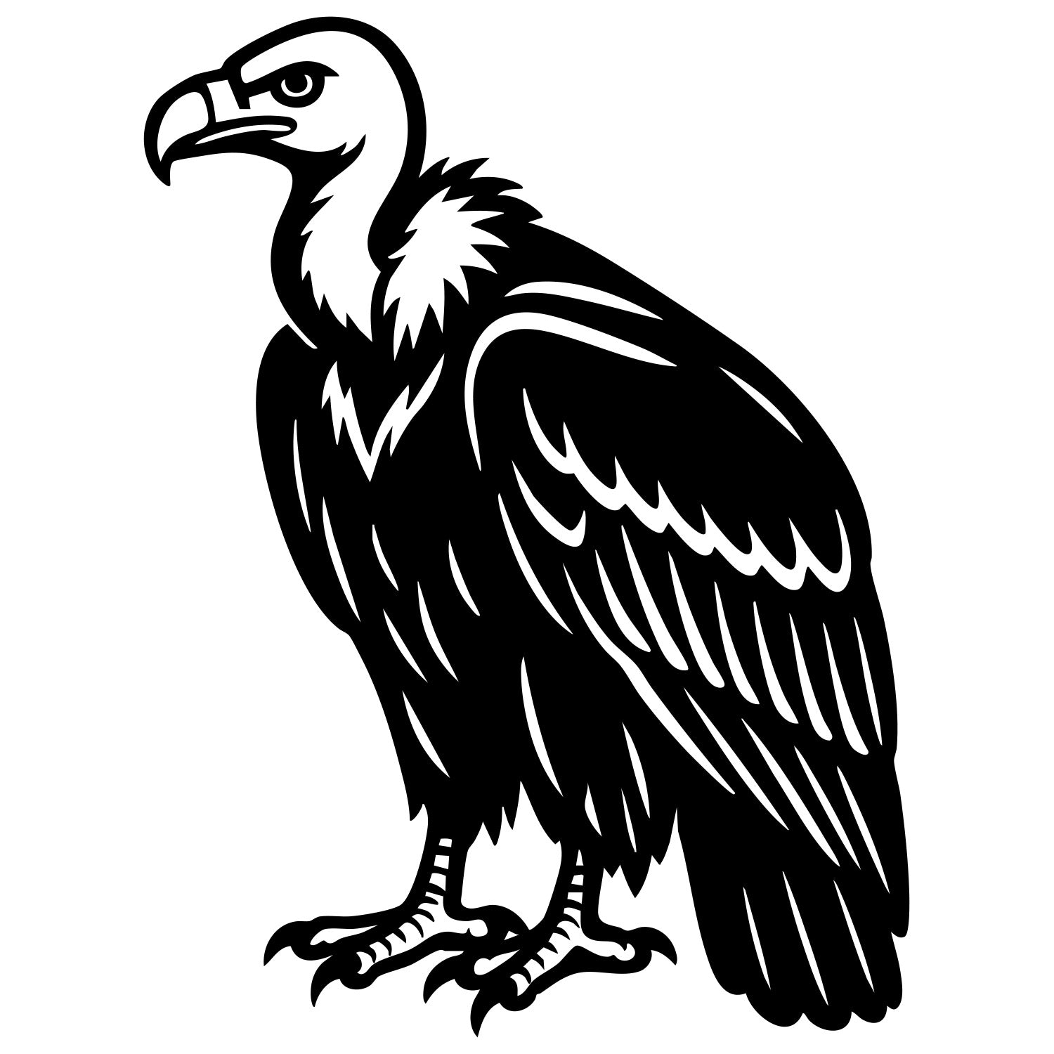 Griffon Vulture DXF File – CNC Cutting Design | ABVULTURE168