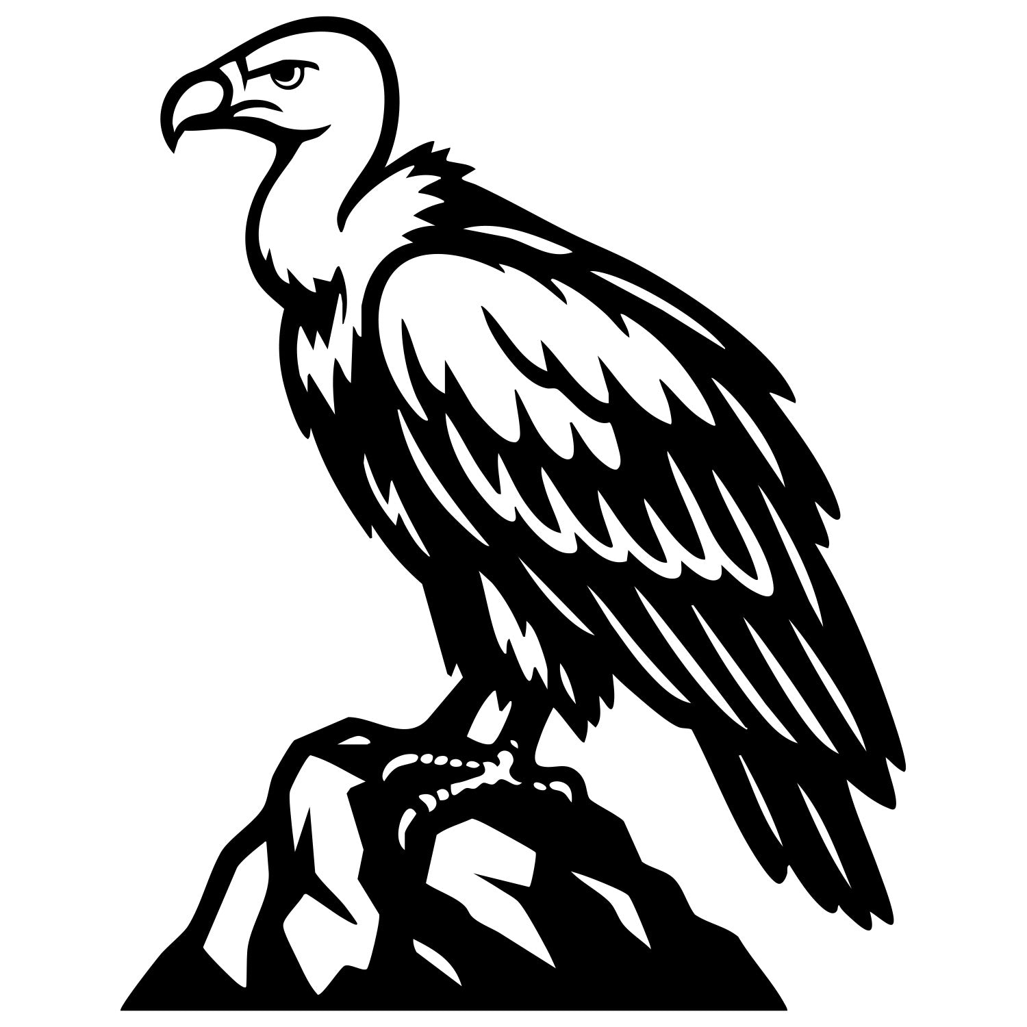 Griffon Vulture DXF File – CNC Cutting Design | ABVULTURE176