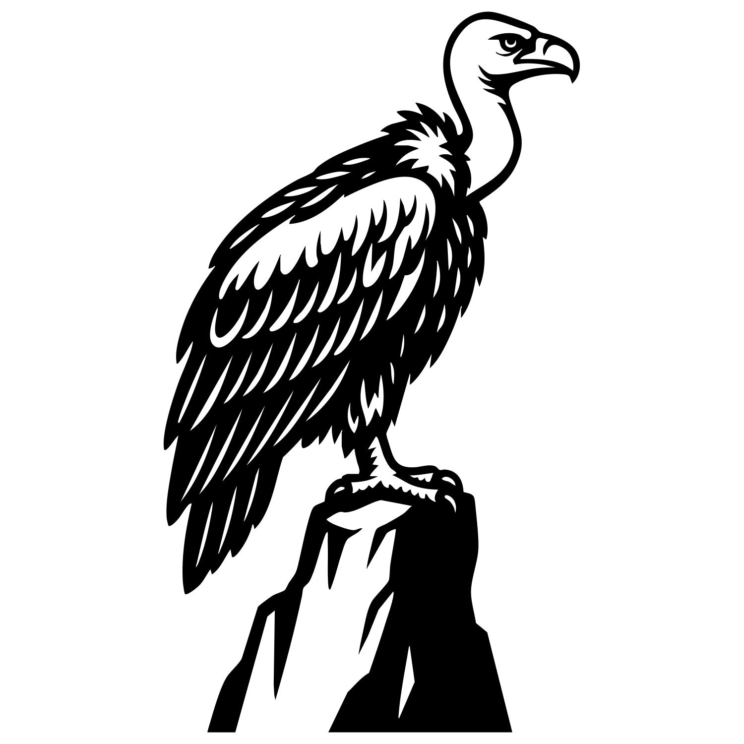 Griffon Vulture DXF File – CNC Cutting Design | ABVULTURE177