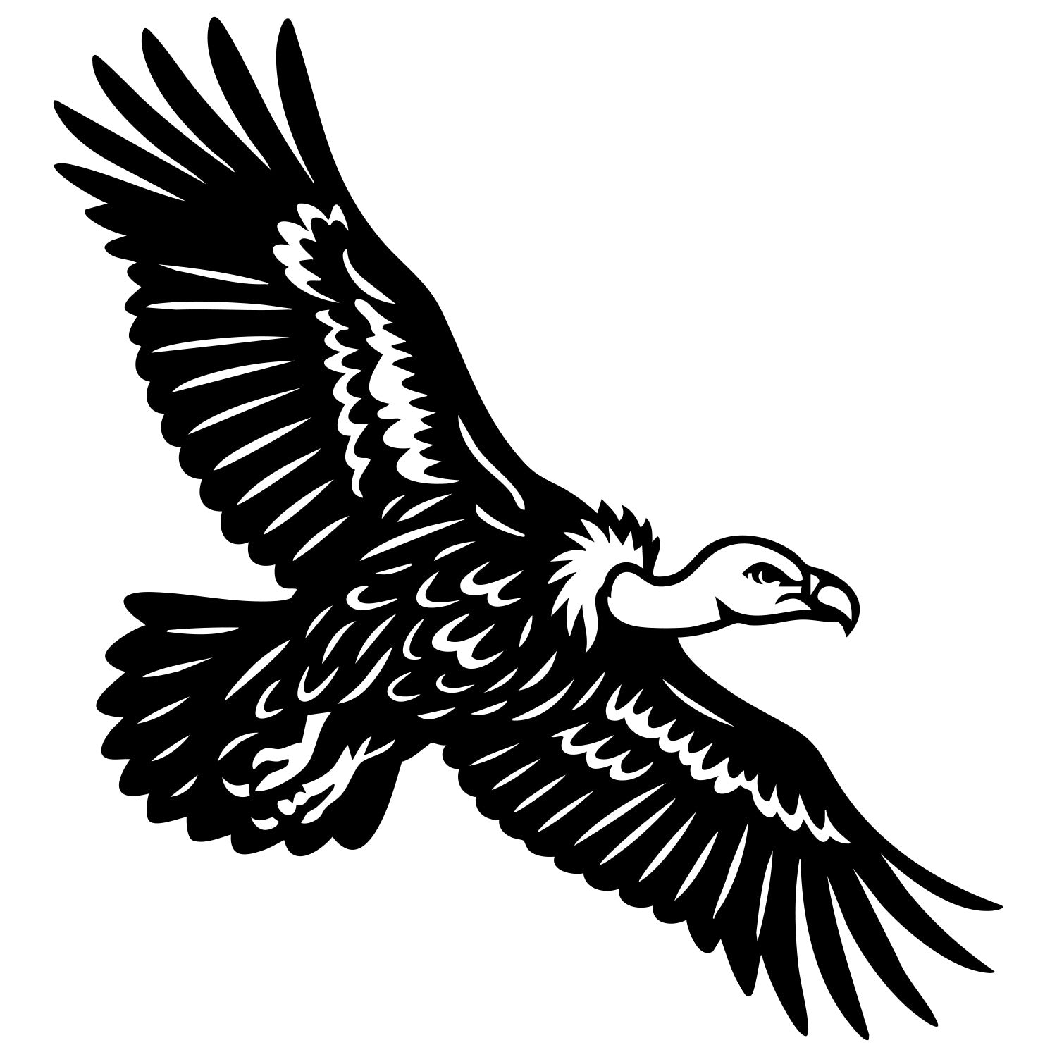 Griffon Vulture DXF File – CNC Cutting Design | ABVULTURE188