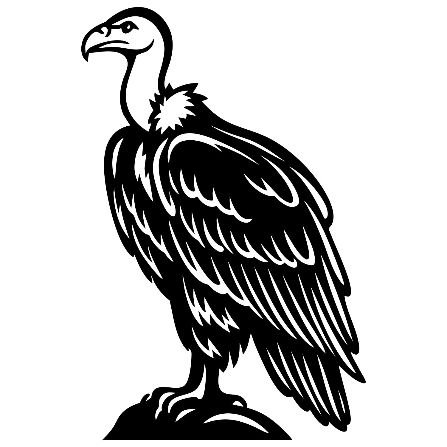 Griffon Vulture DXF File – CNC Cutting Design | ABVULTURE212
