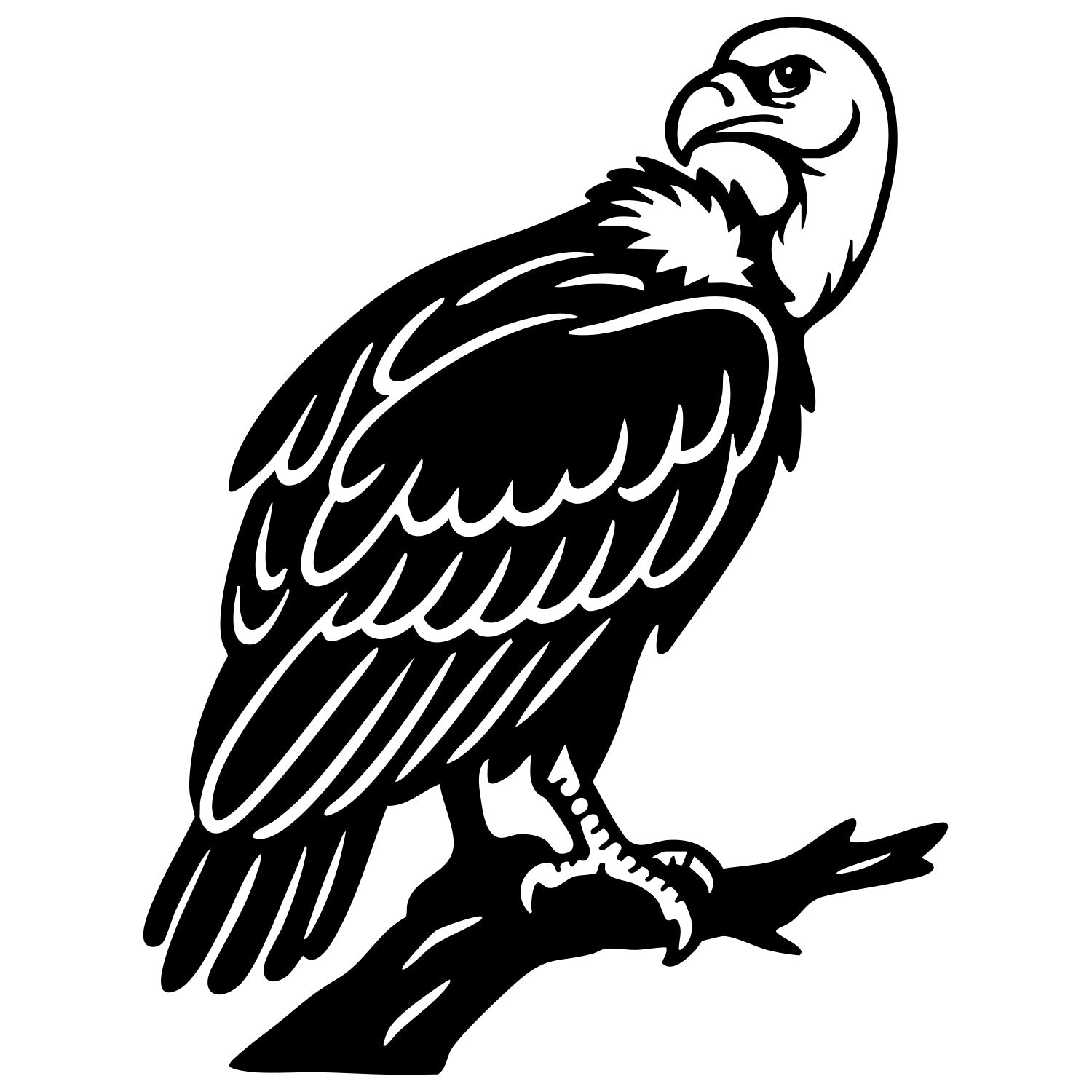 Griffon Vulture DXF File – CNC Cutting Design | ABVULTURE216