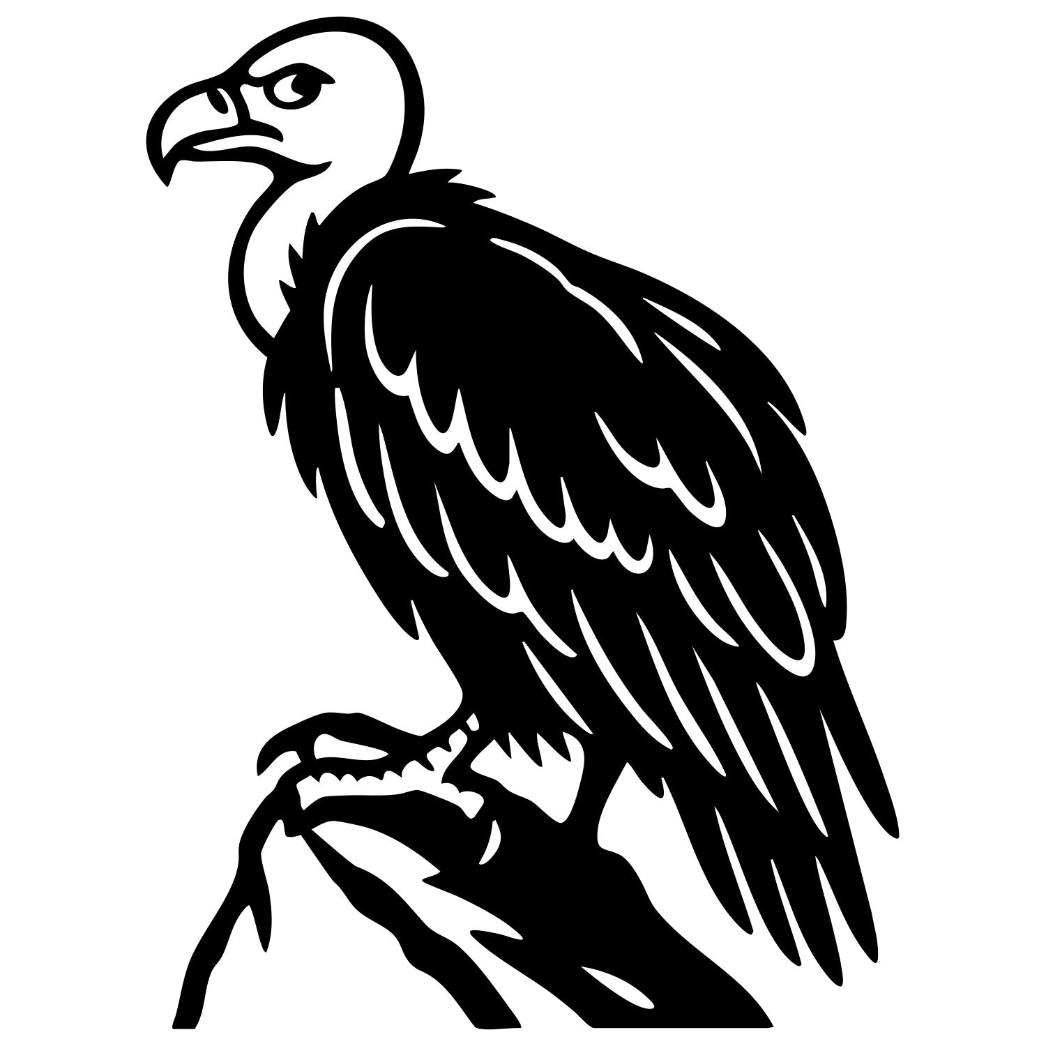 Griffon Vulture DXF File – CNC Cutting Design | ABVULTURE217