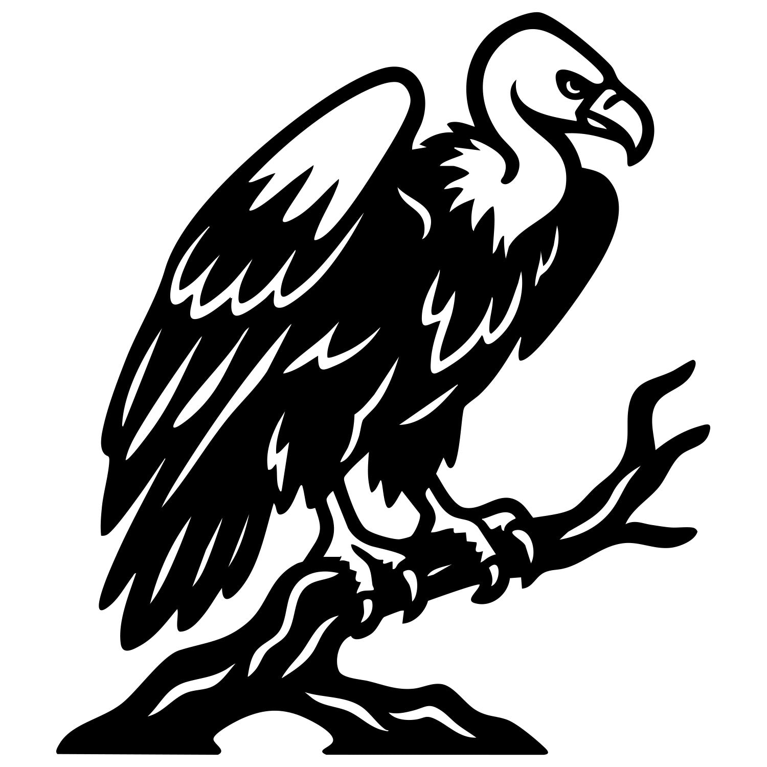Griffon Vulture DXF File – CNC Cutting Design | ABVULTURE222