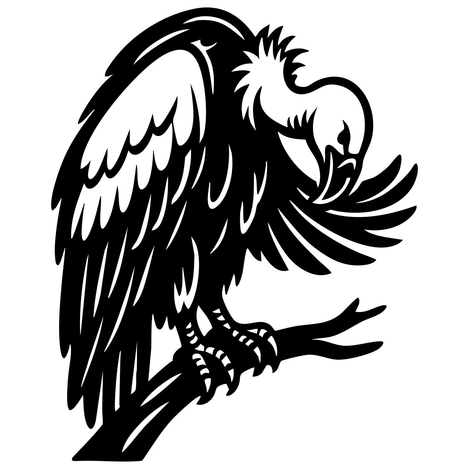 Griffon Vulture DXF File – CNC Cutting Design | ABVULTURE224