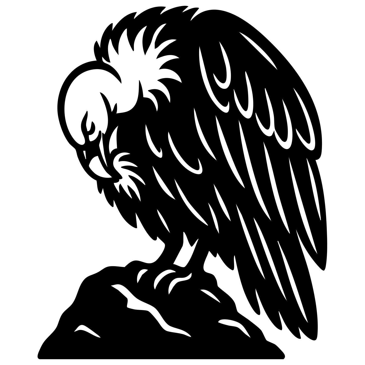 Griffon Vulture DXF File – CNC Cutting Design | ABVULTURE226