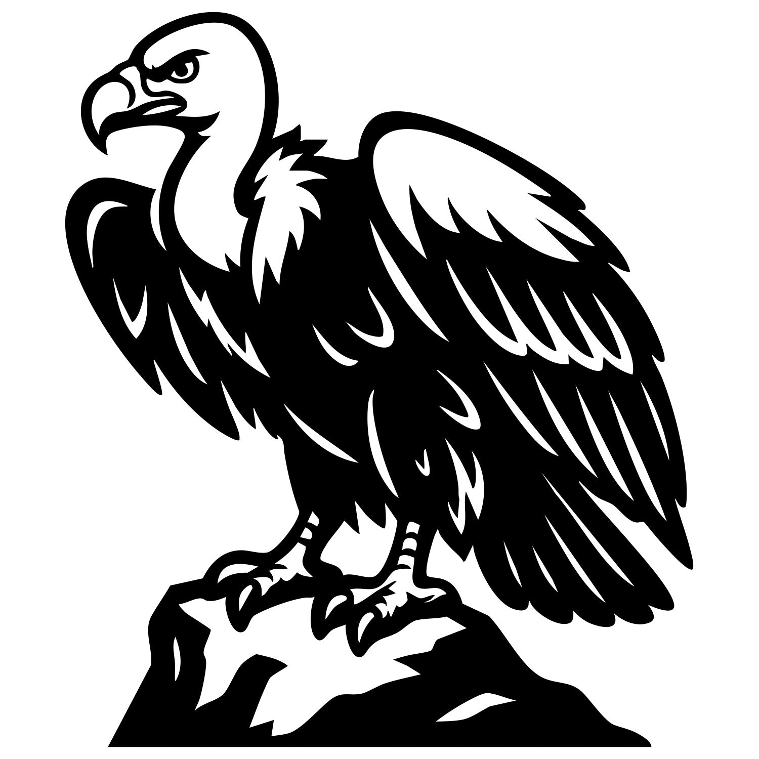 Griffon Vulture DXF File – CNC Cutting Design | ABVULTURE36