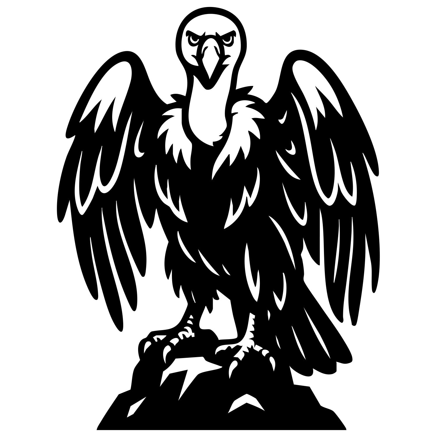 Griffon Vulture DXF File – CNC Cutting Design | ABVULTURE51