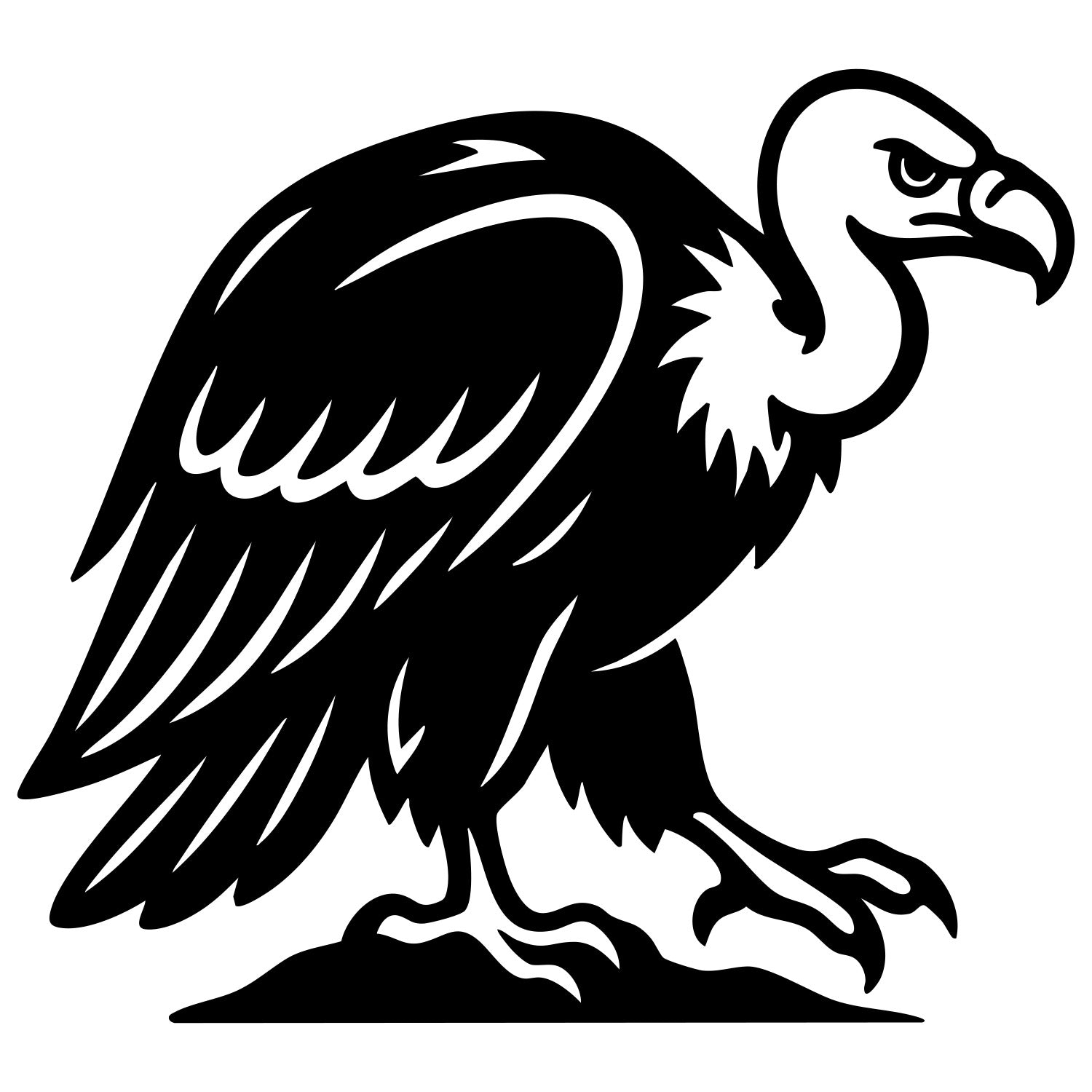 Griffon Vulture DXF File – CNC Cutting Design | ABVULTURE54