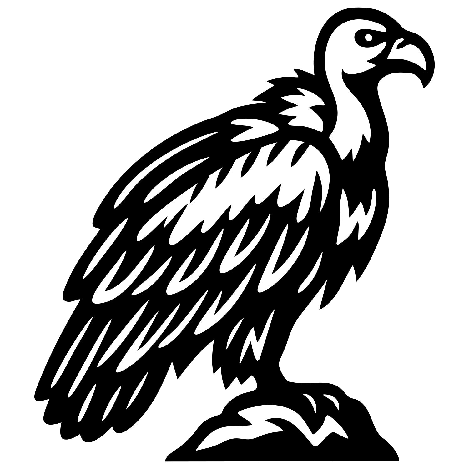 Griffon Vulture DXF File – CNC Cutting Design | ABVULTURE55