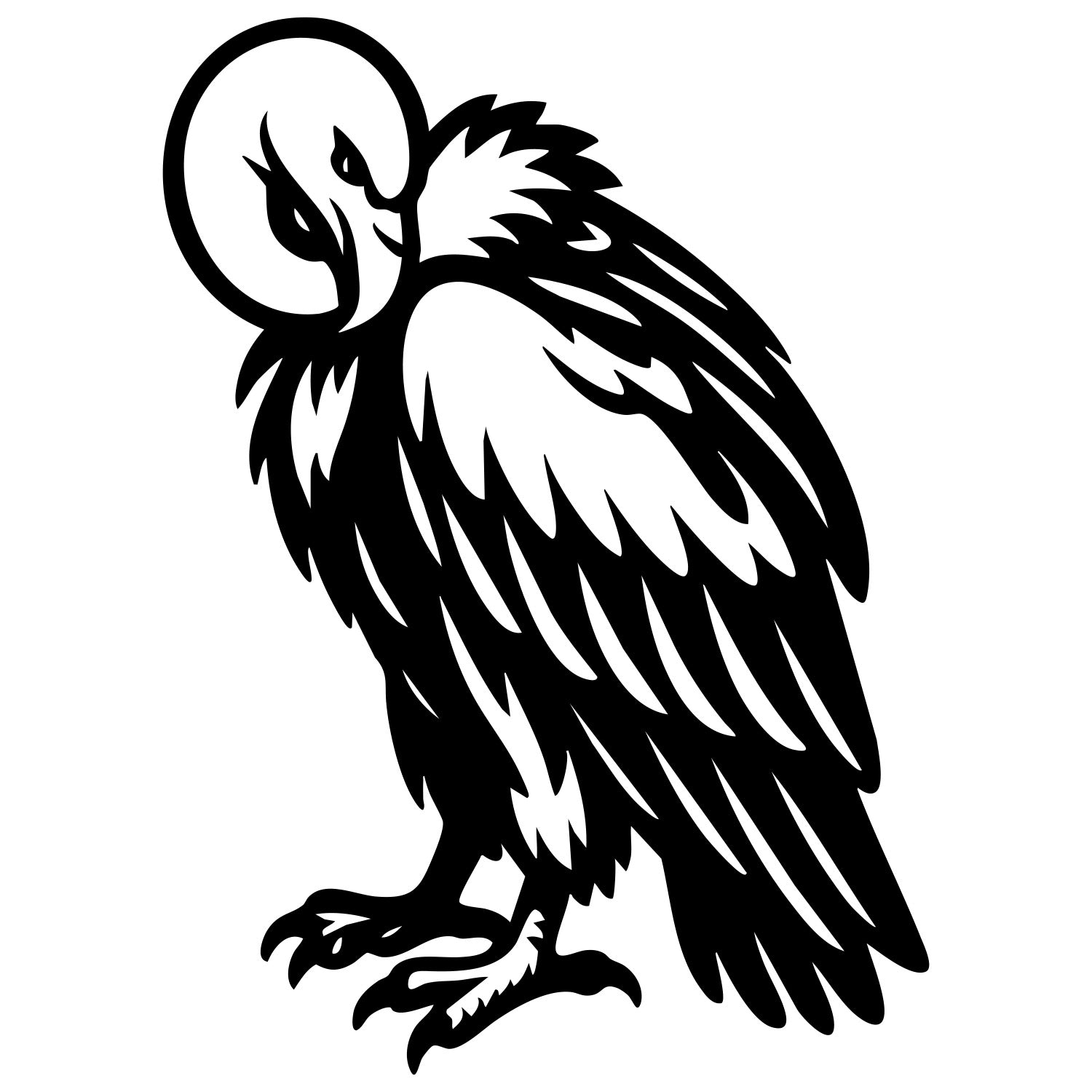 Griffon Vulture DXF File – CNC Cutting Design | ABVULTURE62